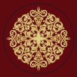 Orkide Göbekli Cami Halısı Bordo