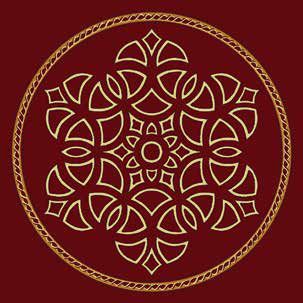 Salkım Göbekli Cami Halısı Bordo