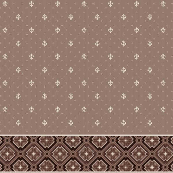 Dinarsu Kahverengi 2 Desenli Cami Halısı