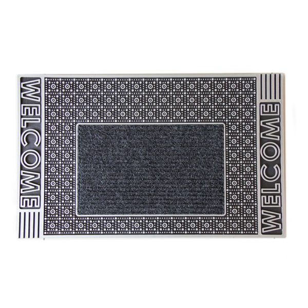 Welcome Yazılı Halılı Kapı Önü Paspas