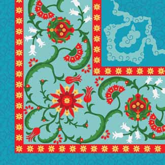 Samur S11 174 - 02 Renkli Desenli Casino Halısı