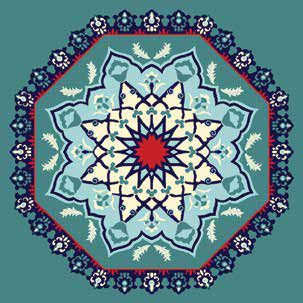 Sümbül Göbekli Cami Halısı Turkuaz